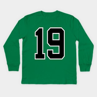 Number 19 Kids Long Sleeve T-Shirt